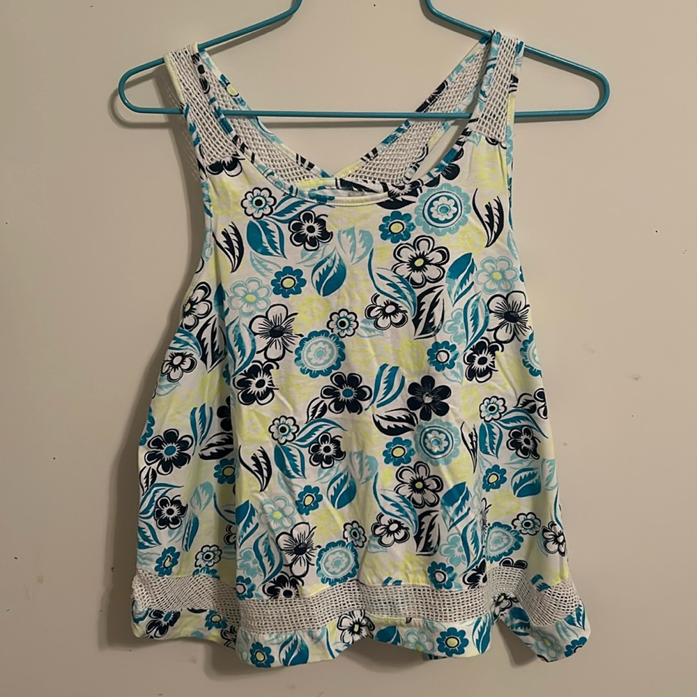 Girl’s XL Lucky Brand Flower Tank